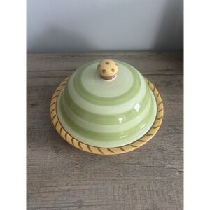 Sold
Secrets Of Pistoulet By Jana Kolpen Covered Butter Dish Ceramic